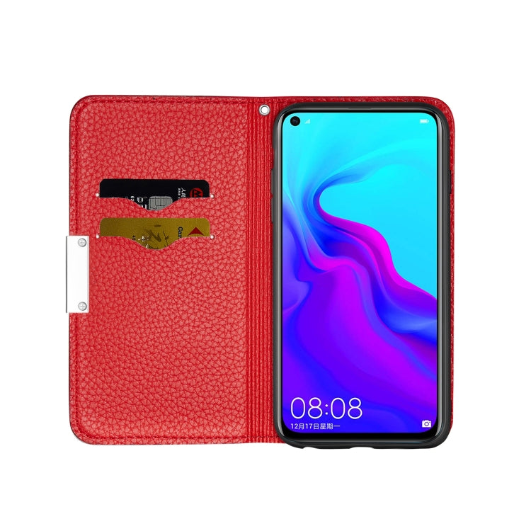 For Huawei Honor 20 Litchi Texture Horizontal Flip Leather Case with Holder & Card Slots