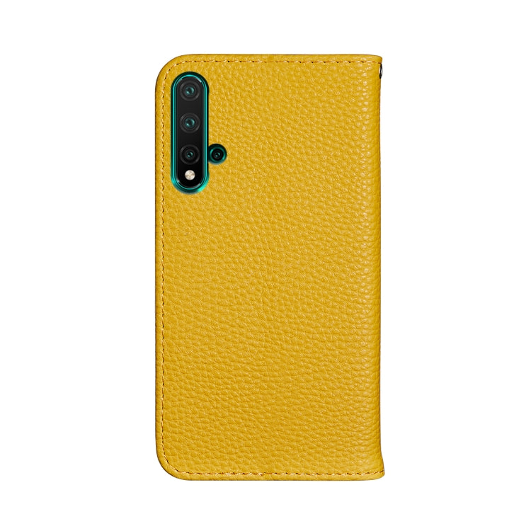 For Huawei Honor 20 Litchi Texture Horizontal Flip Leather Case with Holder & Card Slots
