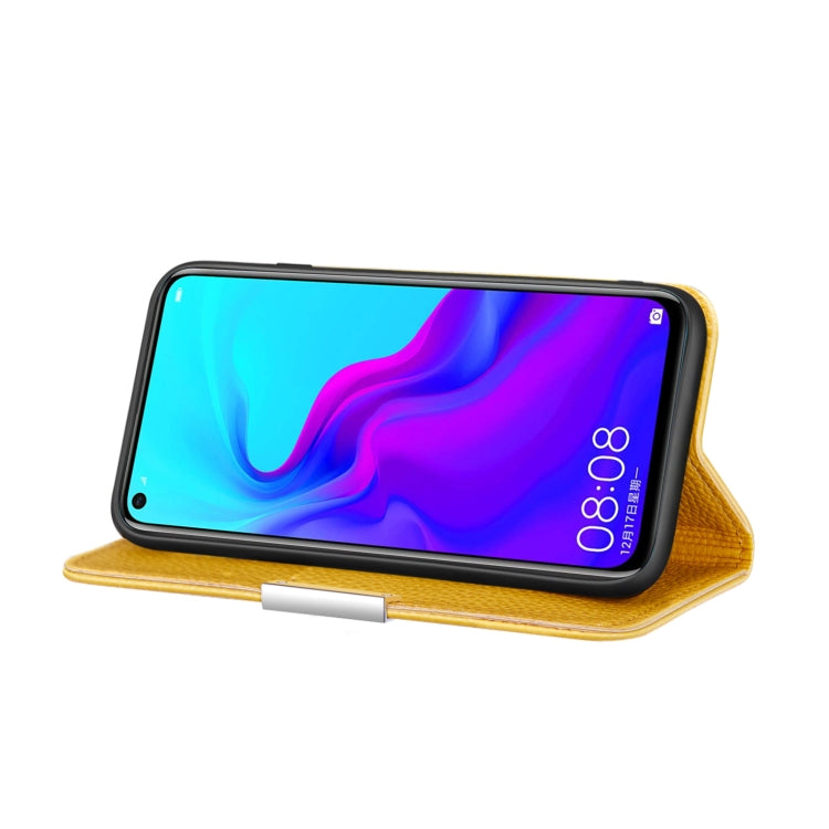 For Huawei Honor 20 Litchi Texture Horizontal Flip Leather Case with Holder & Card Slots