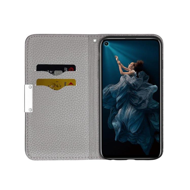 For Huawei Honor 20 Pro Litchi Texture Horizontal Flip Leather Case with Holder & Card Slots