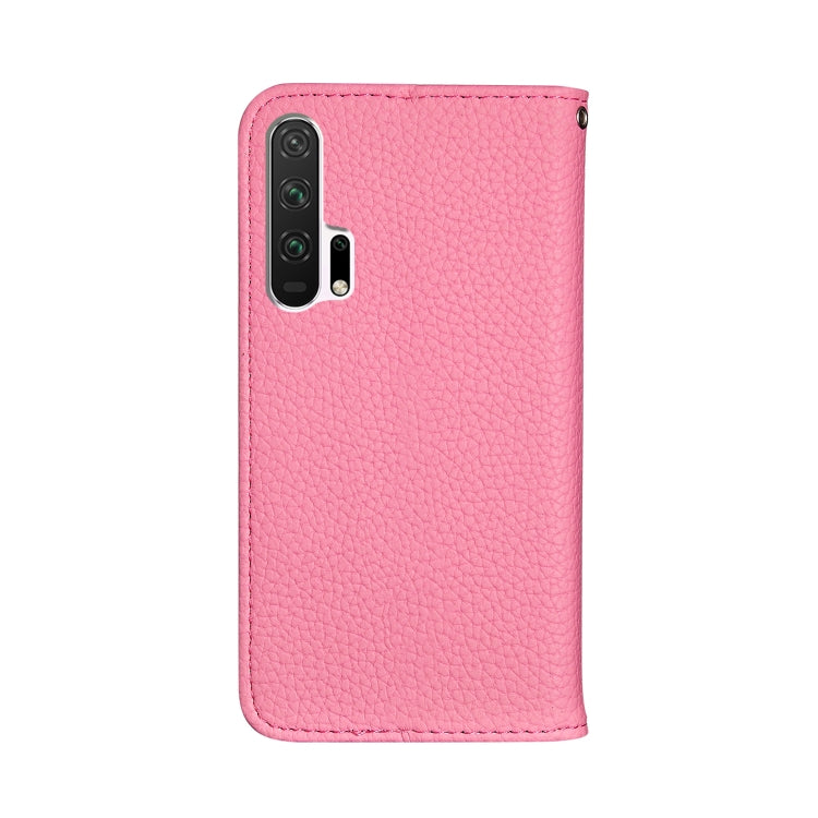 For Huawei Honor 20 Pro Litchi Texture Horizontal Flip Leather Case with Holder & Card Slots