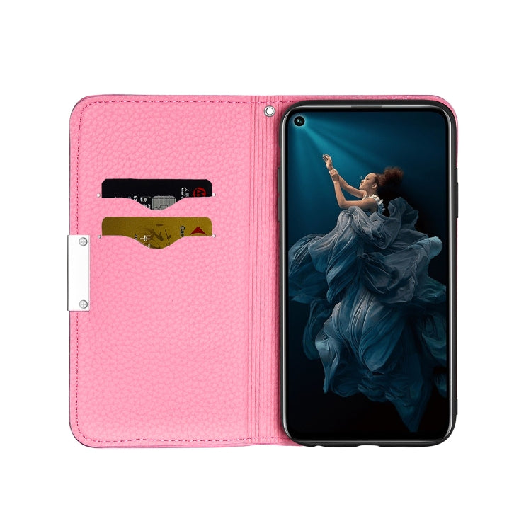 For Huawei Honor 20 Pro Litchi Texture Horizontal Flip Leather Case with Holder & Card Slots