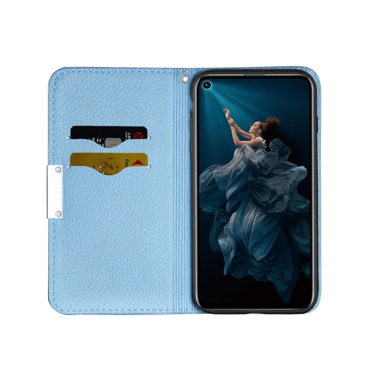 For Huawei Honor 20 Pro Litchi Texture Horizontal Flip Leather Case with Holder & Card Slots