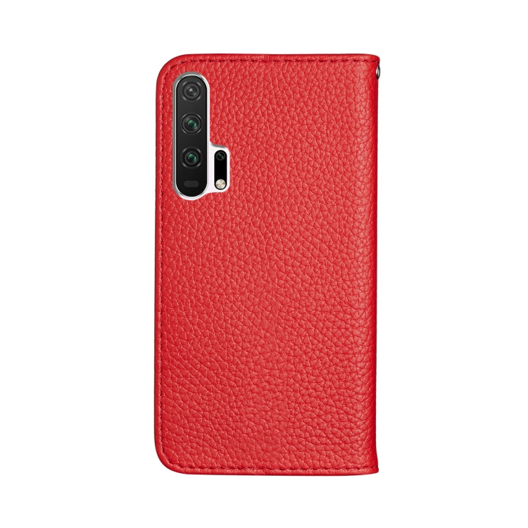 For Huawei Honor 20 Pro Litchi Texture Horizontal Flip Leather Case with Holder & Card Slots