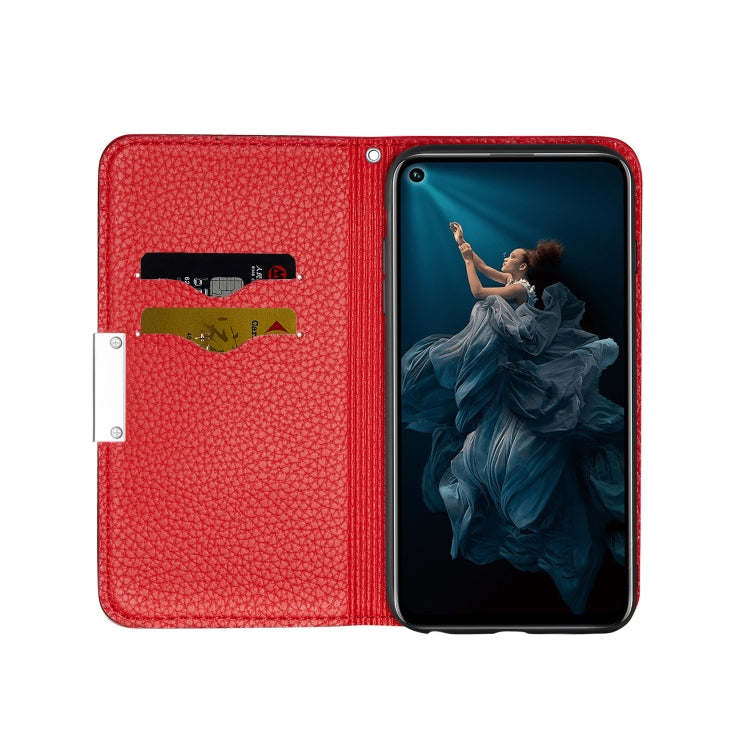 For Huawei Honor 20 Pro Litchi Texture Horizontal Flip Leather Case with Holder & Card Slots