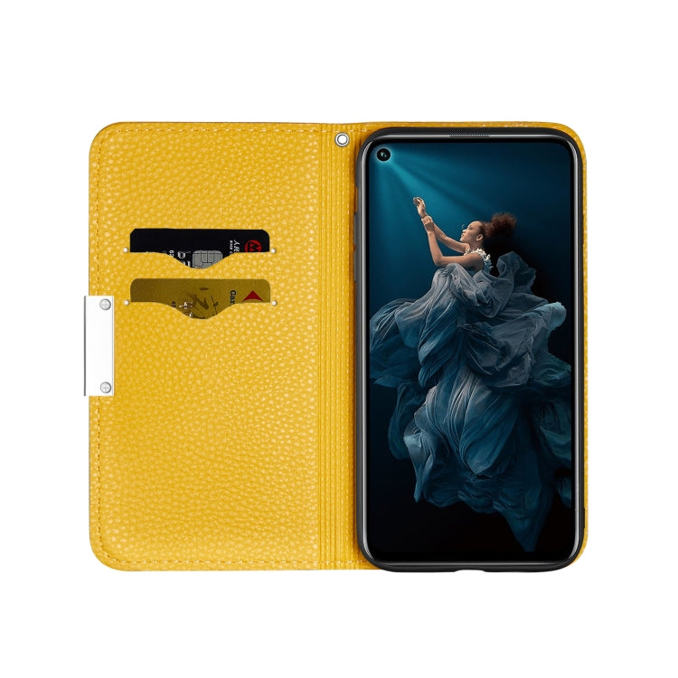 For Huawei Honor 20 Pro Litchi Texture Horizontal Flip Leather Case with Holder & Card Slots