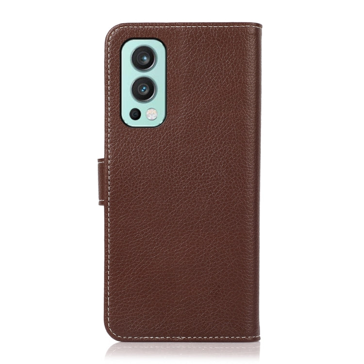 For OnePlus Nord 2 5G Litchi Texture Horizontal Flip Leather Case with Holder & Card Slots & Wallet