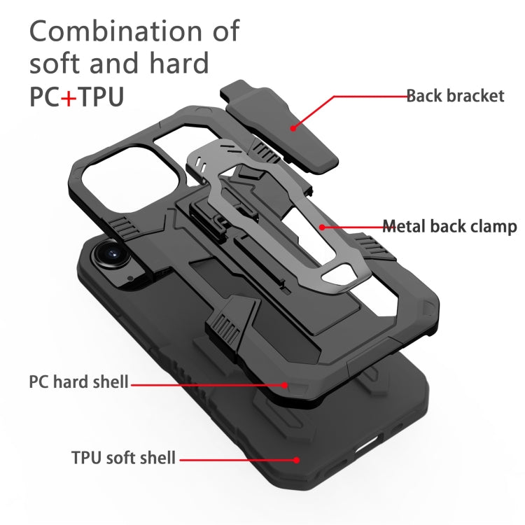 For iPhone 13 mini Machine Armor Warrior Shockproof PC + TPU Protective Case
