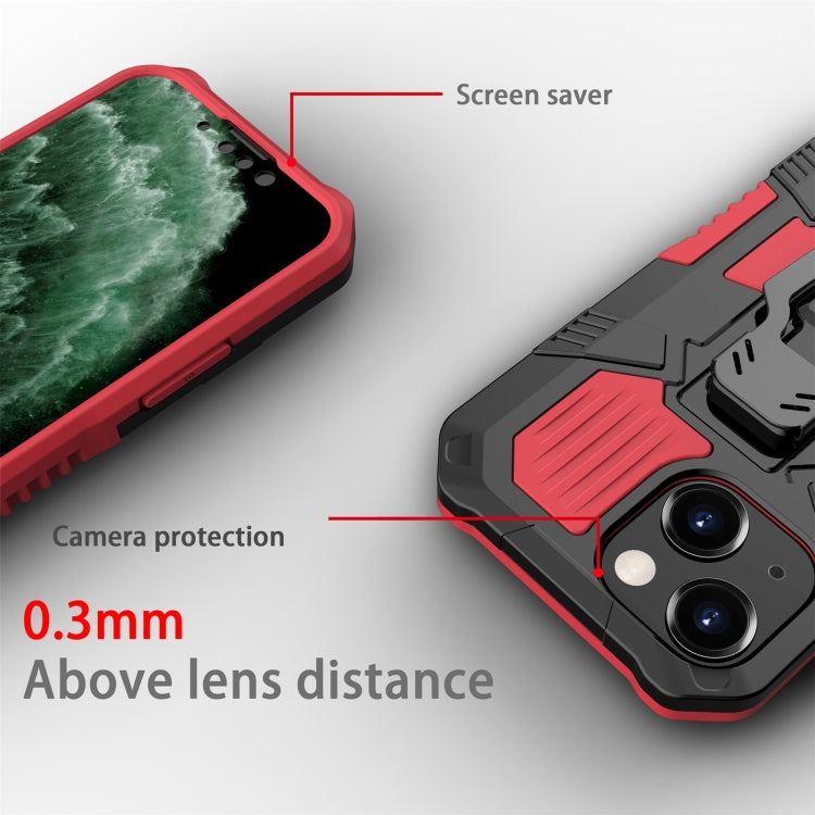 For iPhone 13 mini Machine Armor Warrior Shockproof PC + TPU Protective Case