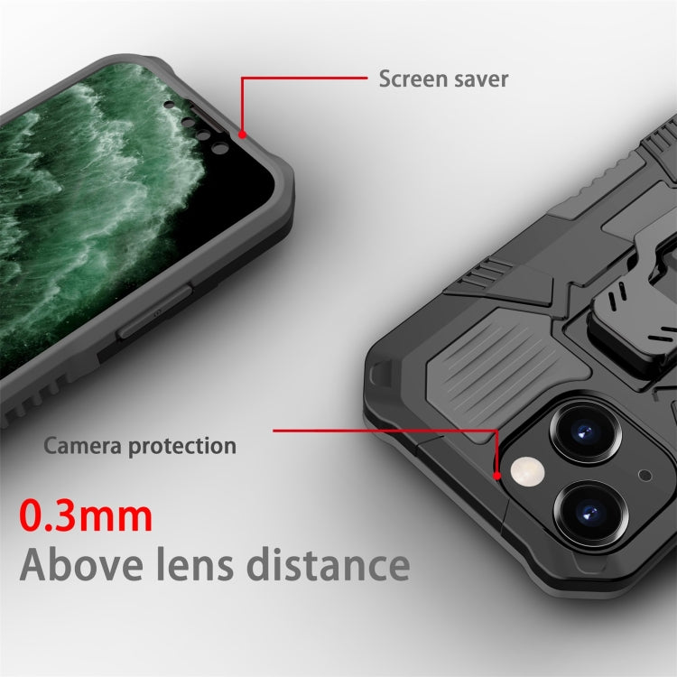 For iPhone 13 mini Machine Armor Warrior Shockproof PC + TPU Protective Case