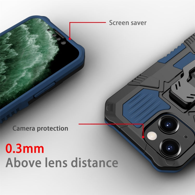 For iPhone 13 mini Machine Armor Warrior Shockproof PC + TPU Protective Case