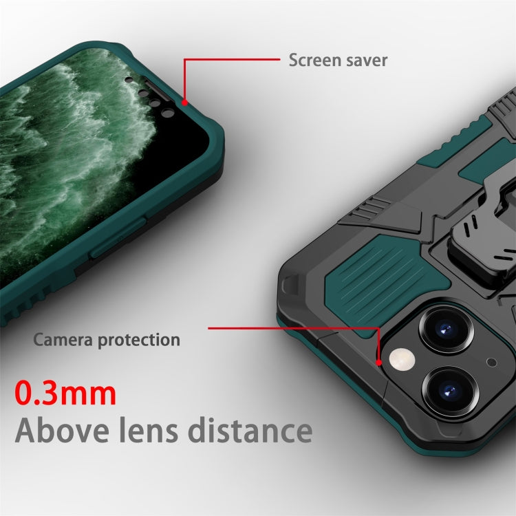 For iPhone 13 mini Machine Armor Warrior Shockproof PC + TPU Protective Case