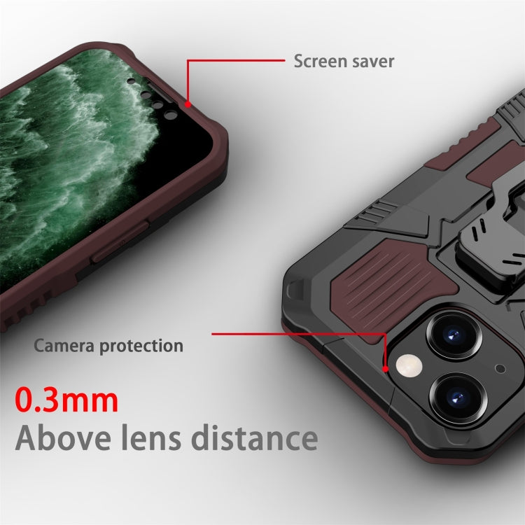 For iPhone 13 mini Machine Armor Warrior Shockproof PC + TPU Protective Case
