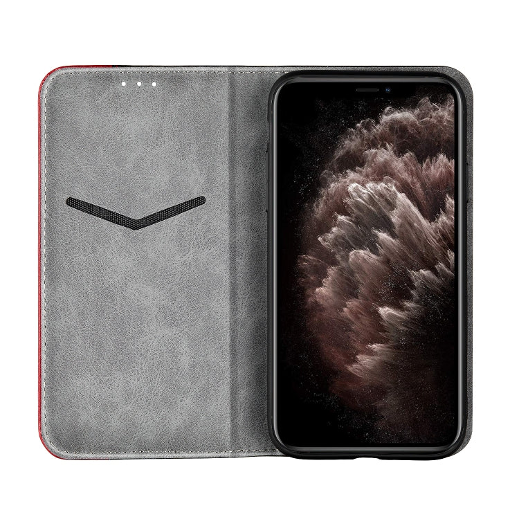 For iPhone 13 Pro Max Business Solid Color Stitching Horizontal Flip Leather Case with Holder & Card Slots