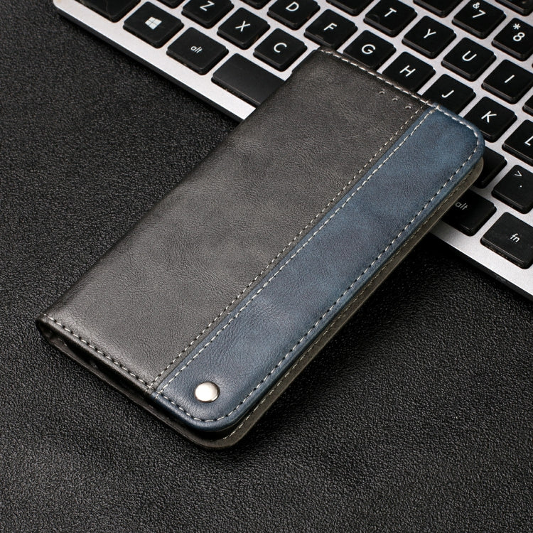 For Samsung Galaxy A03s 164mm Business Solid Color Stitching Horizontal Flip Leather Case with Holder & Card Slots