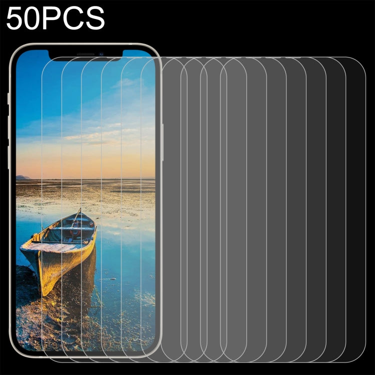 For iPhone 13 mini 50pcs 0.26mm 9H 2.5D Tempered Glass Film