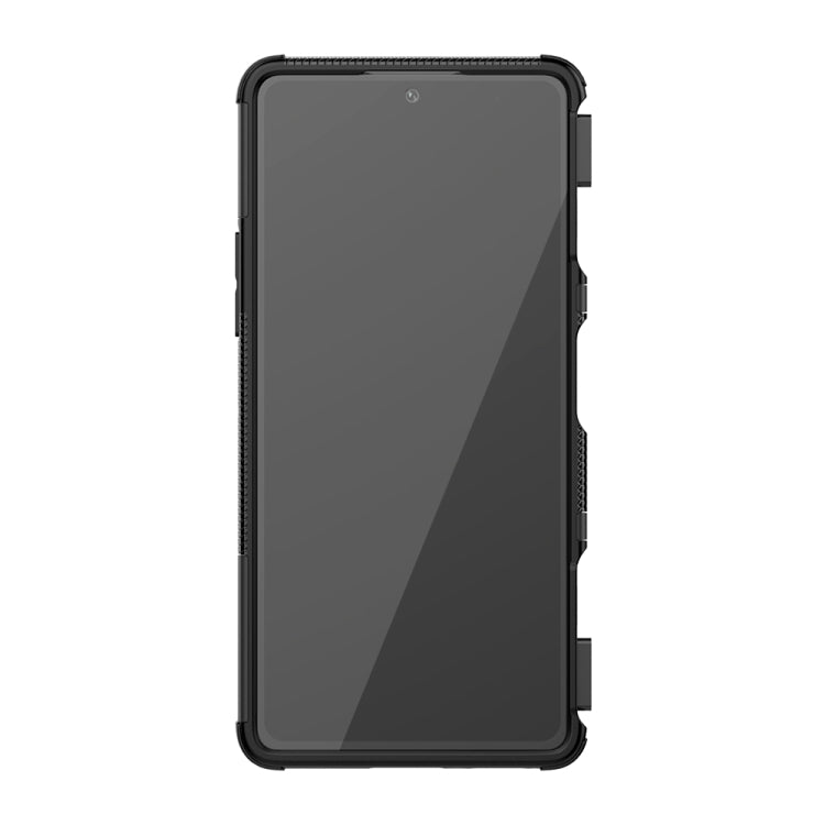 For Xiaomi Redmi K40 Gaming Tire Texture Shockproof TPU+PC Protective Case with Holder