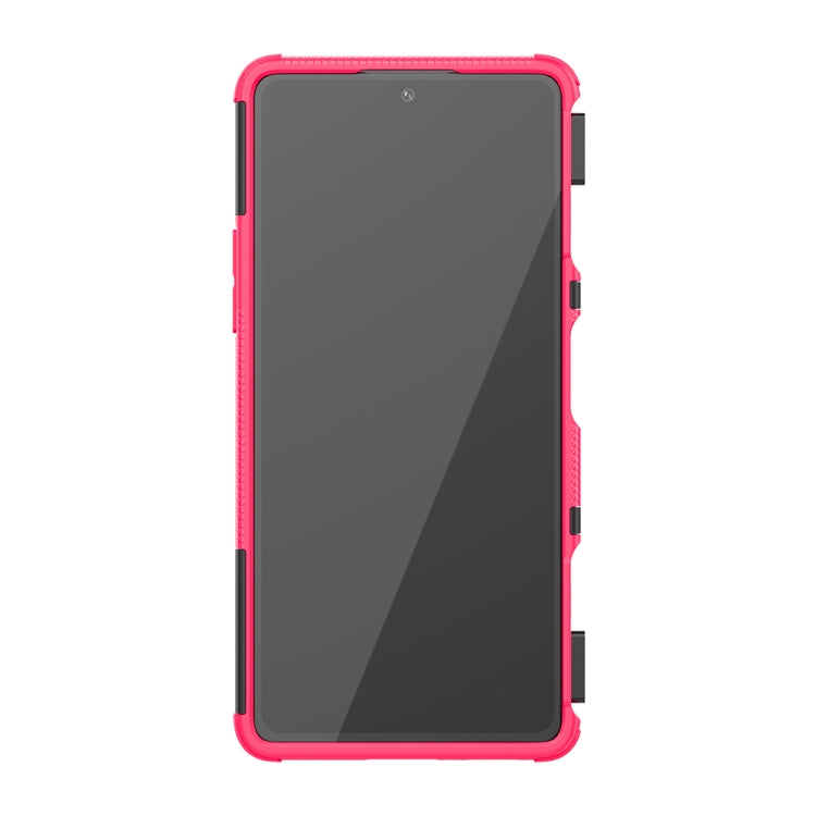 For Xiaomi Redmi K40 Gaming Tire Texture Shockproof TPU+PC Protective Case with Holder