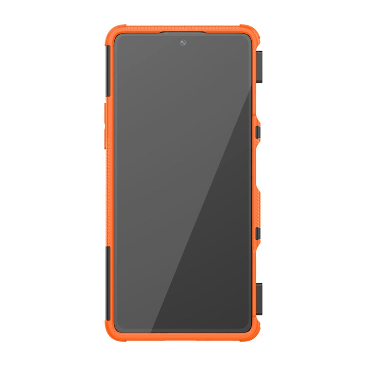 For Xiaomi Redmi K40 Gaming Tire Texture Shockproof TPU+PC Protective Case with Holder