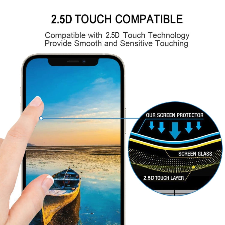 For iPhone 13 mini Full Glue Full Screen Tempered Glass Film