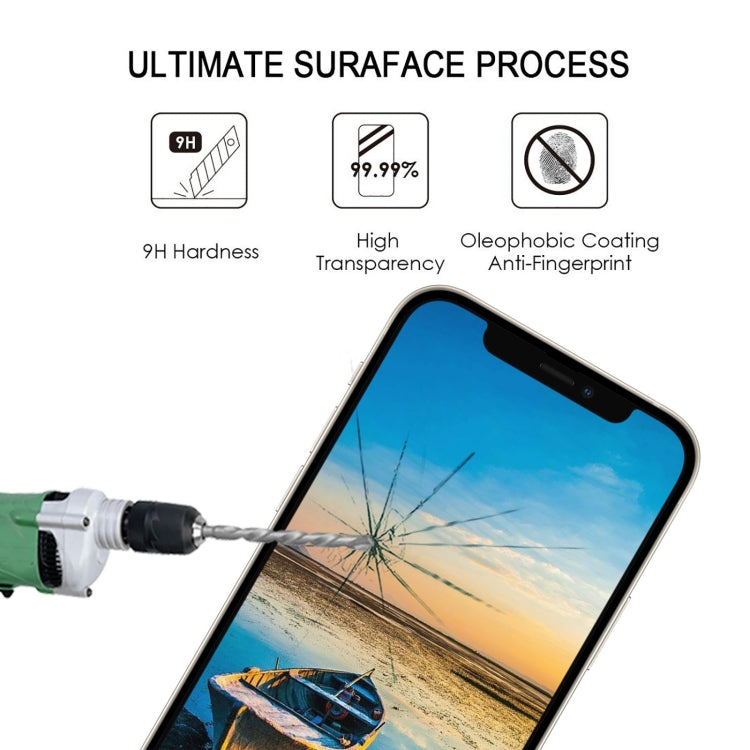 For iPhone 13 mini 25pcs Full Glue Full Screen Tempered Glass Film