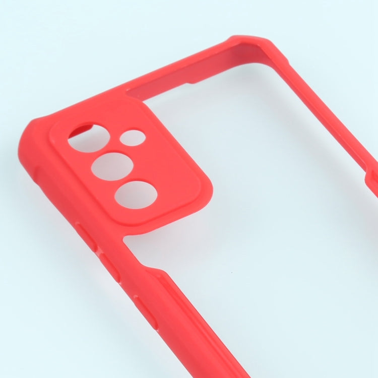 For Samsung Galaxy A82 Acrylic + Color TPU Shockproof Case with Neck Lanyard