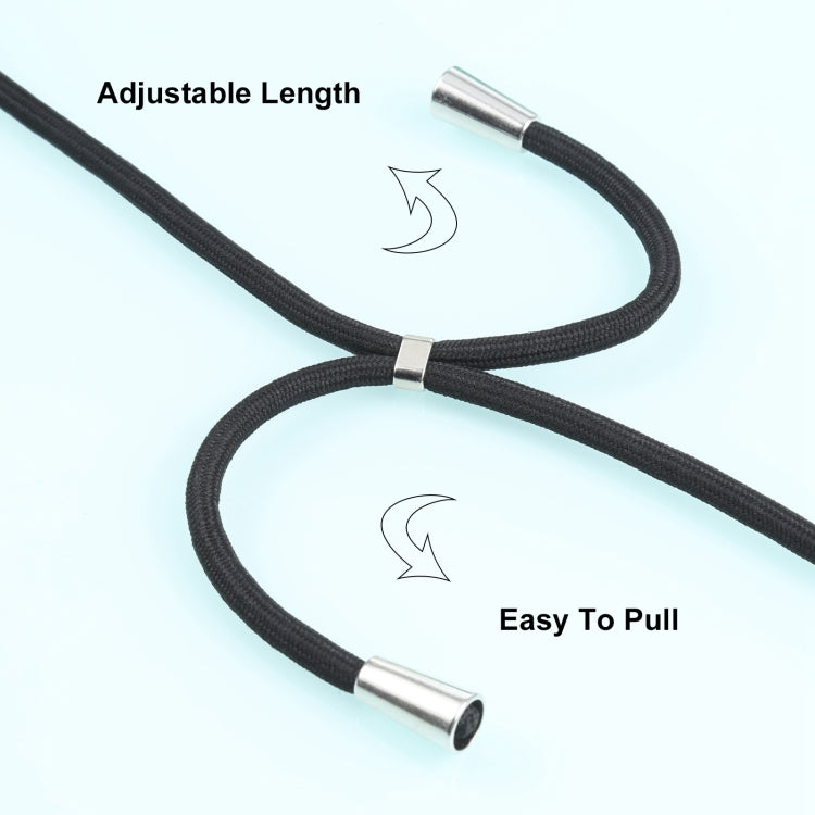 For OPPO Reno5 4G/5G Acrylic + Color TPU Shockproof Case with Neck Lanyard