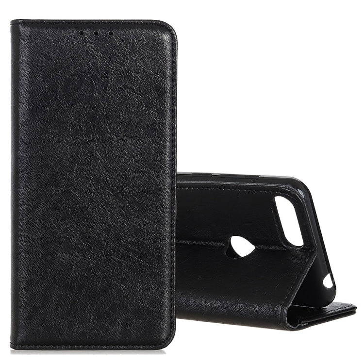 For Motorola Moto E6 Play Magnetic Retro Crazy Horse Texture Horizontal Flip Leather Case with Holder & Card Slots