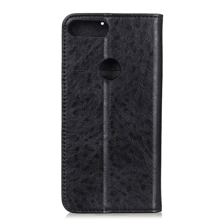For Motorola Moto E6 Play Magnetic Retro Crazy Horse Texture Horizontal Flip Leather Case with Holder & Card Slots