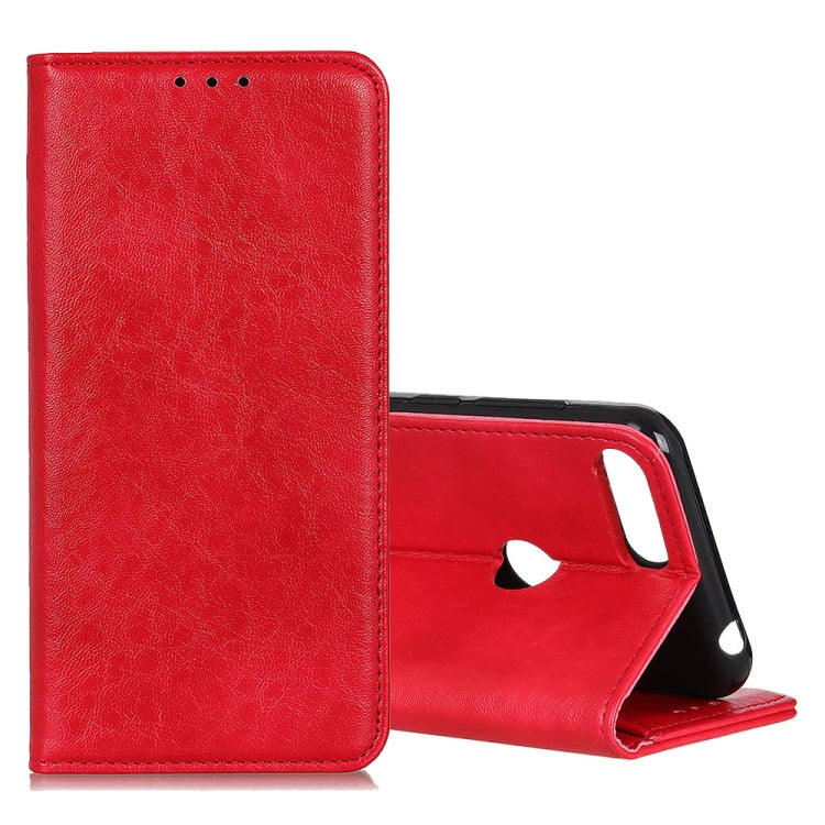For Motorola Moto E6 Play Magnetic Retro Crazy Horse Texture Horizontal Flip Leather Case with Holder & Card Slots