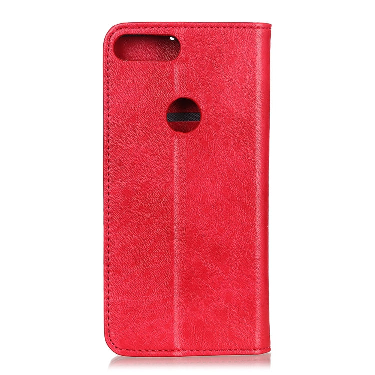 For Motorola Moto E6 Play Magnetic Retro Crazy Horse Texture Horizontal Flip Leather Case with Holder & Card Slots