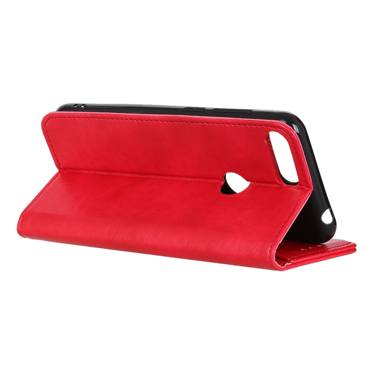 For Motorola Moto E6 Play Magnetic Retro Crazy Horse Texture Horizontal Flip Leather Case with Holder & Card Slots