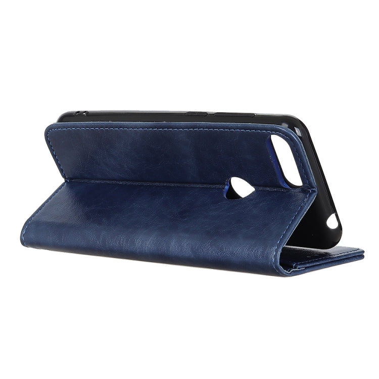 For Motorola Moto E6 Play Magnetic Retro Crazy Horse Texture Horizontal Flip Leather Case with Holder & Card Slots