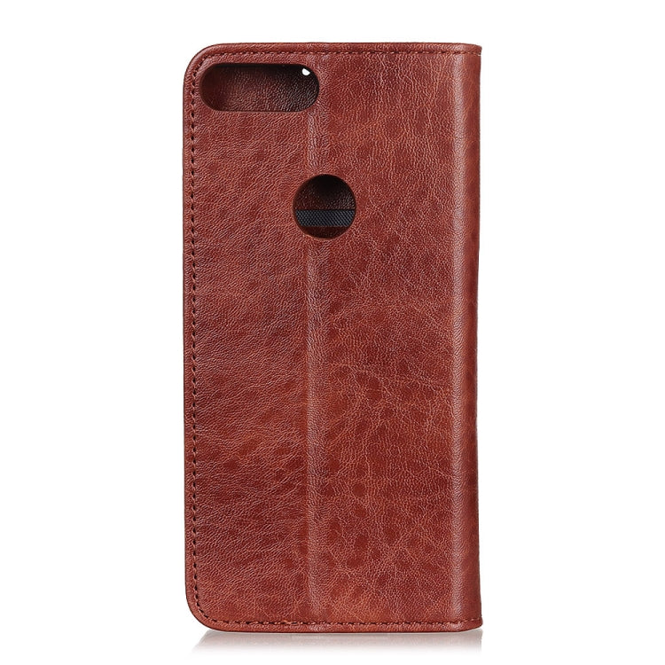 For Motorola Moto E6 Play Magnetic Retro Crazy Horse Texture Horizontal Flip Leather Case with Holder & Card Slots