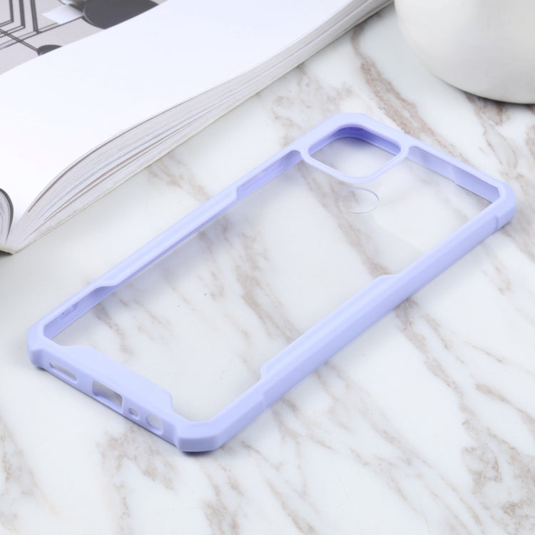 For OPPO A15 Acrylic + Color TPU Shockproof Case