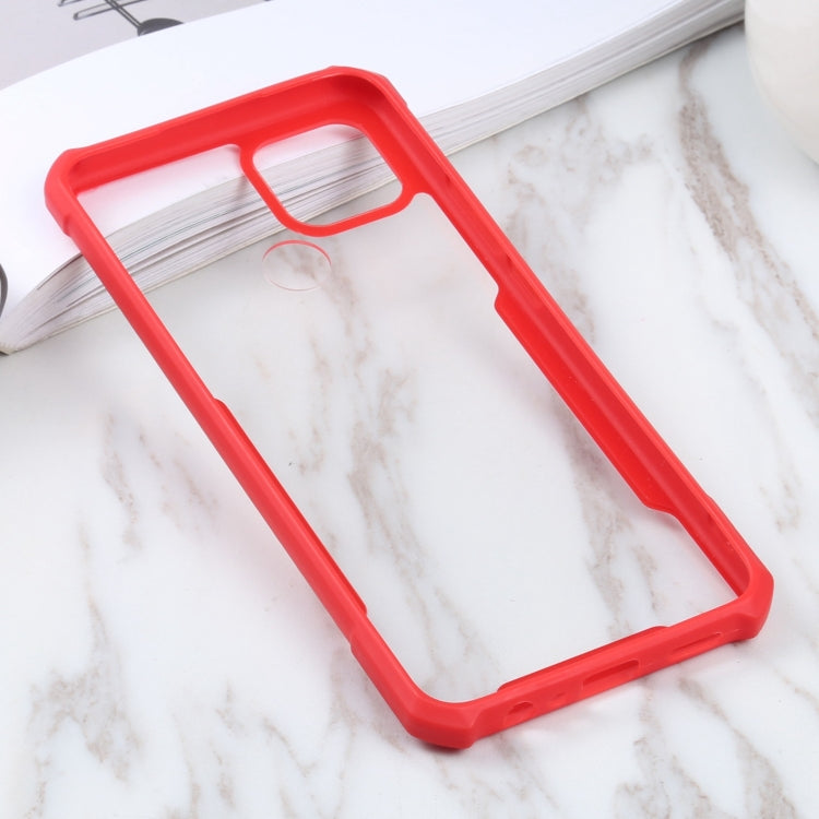 For OPPO A15 Acrylic + Color TPU Shockproof Case