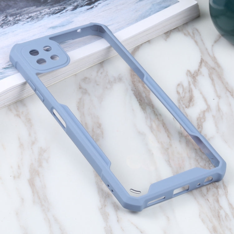 For Samsung Galaxy A22 Acrylic + Color TPU Shockproof Case