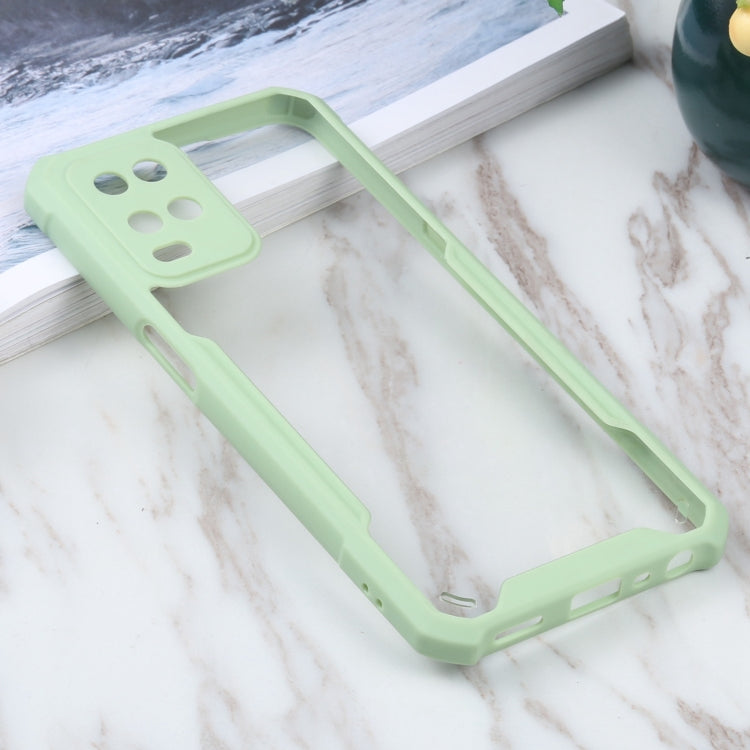 For OPPO A54 4G Acrylic + Color TPU Shockproof Case