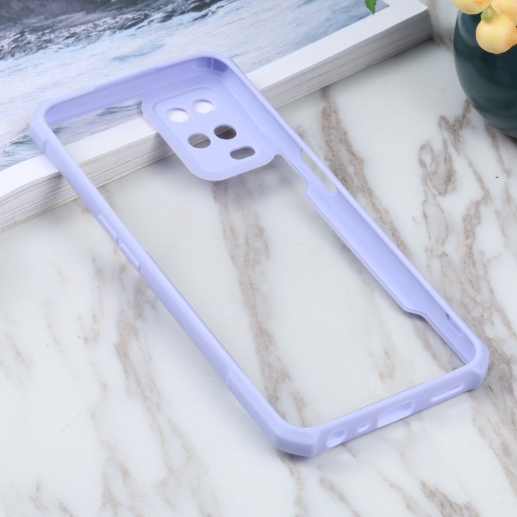 For OPPO A54 4G Acrylic + Color TPU Shockproof Case