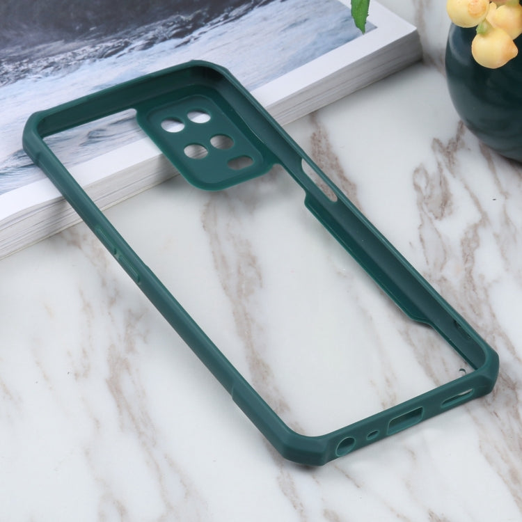 For OPPO A54 4G Acrylic + Color TPU Shockproof Case