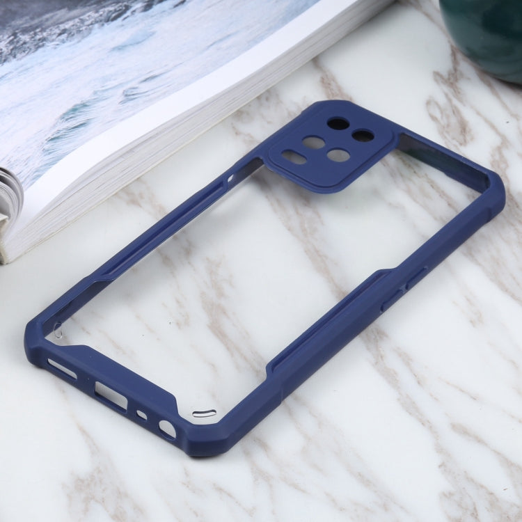 For OPPO A54 4G Acrylic + Color TPU Shockproof Case