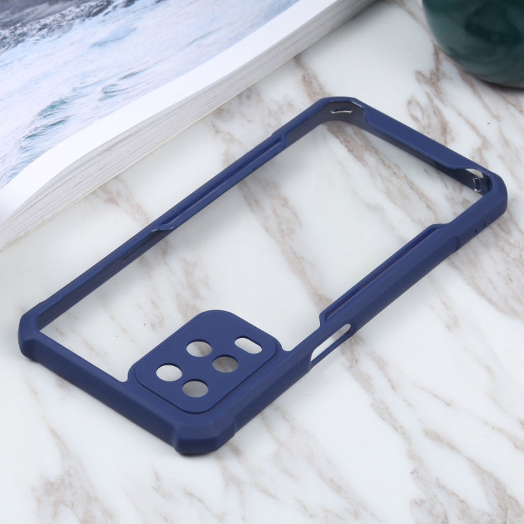 For OPPO A54 4G Acrylic + Color TPU Shockproof Case