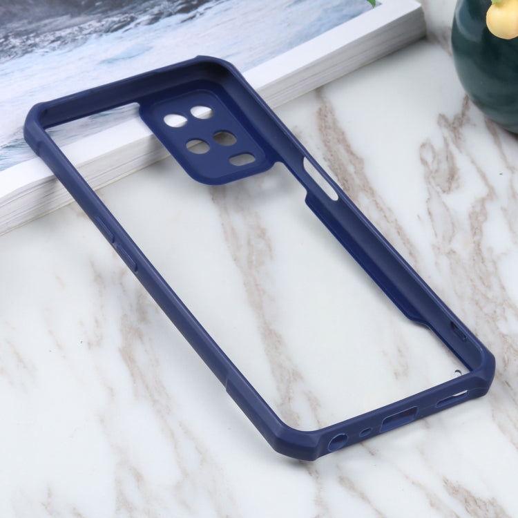 For OPPO A54 4G Acrylic + Color TPU Shockproof Case