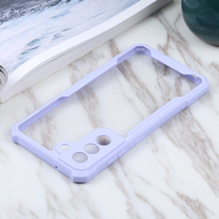 For Samsung Galaxy S21 FE Acrylic + Color TPU Shockproof Case