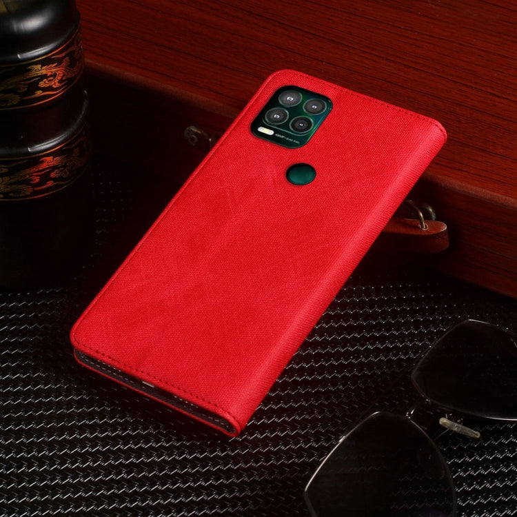 For Motorola Moto G Stylus 5G Cloth Texture Retro Horizontal Flip PU Leather Shockproof Case with Holder & Card Slot
