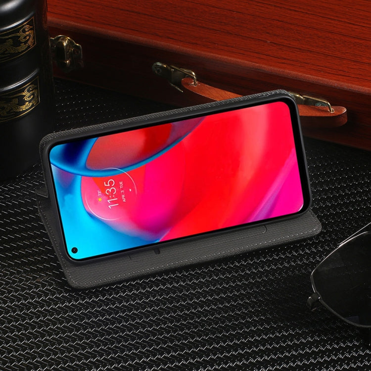 For Motorola Moto G Stylus 5G Cloth Texture Retro Horizontal Flip PU Leather Shockproof Case with Holder & Card Slot