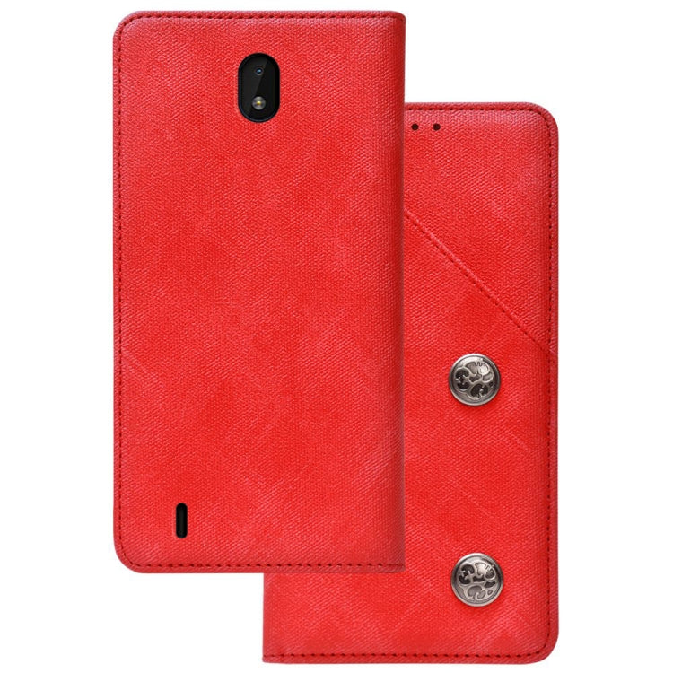 For Nokia C01 Plus Cloth Texture Retro Horizontal Flip PU Leather Shockproof Case with Holder & Card Slot
