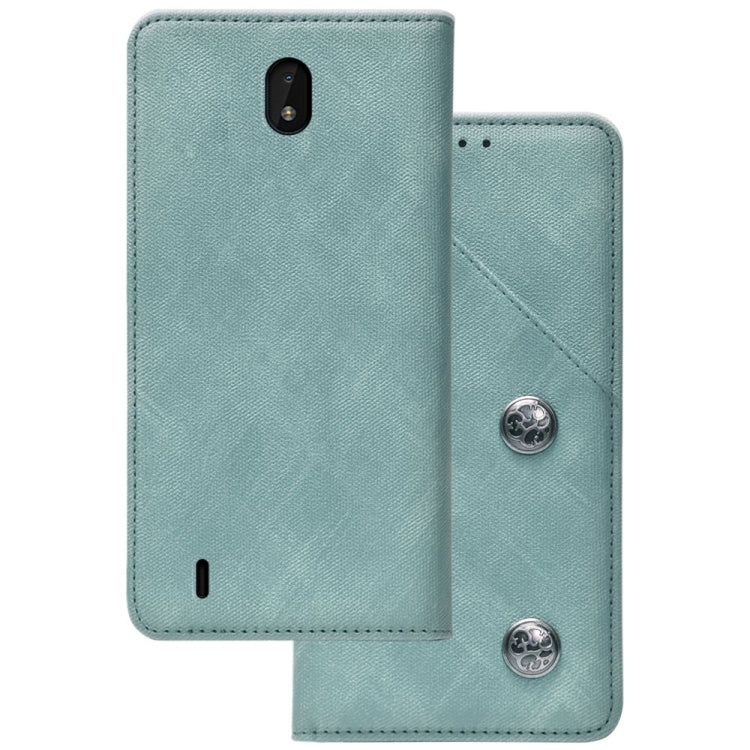 For Nokia C01 Plus Cloth Texture Retro Horizontal Flip PU Leather Shockproof Case with Holder & Card Slot