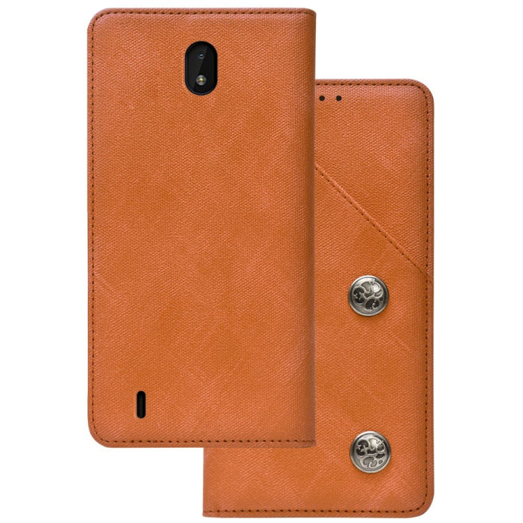 For Nokia C01 Plus Cloth Texture Retro Horizontal Flip PU Leather Shockproof Case with Holder & Card Slot