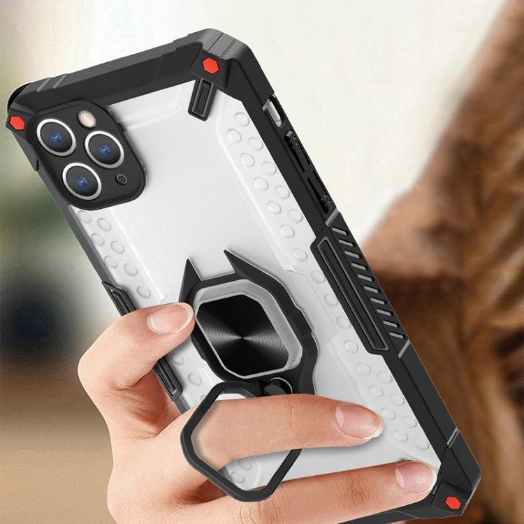 For Samsung Galaxy A72 5G / 4G Matte TPU + PC Magnetic Shockproof Case with Ring Holder